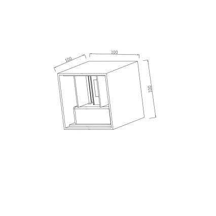 Immax 08510L - LED udendørs væglampe DICE LED/6W/230V 3000K IP65