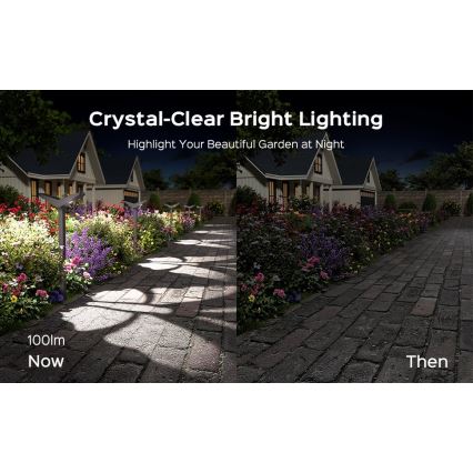 LED-solcellelampe med sensor SUN BUTTERFLY LED/1,5W/3,7V 3000/6000K IP65 1500 mAh