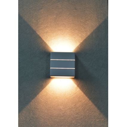 LED udendørs vægarmatur LUXLINE 6W/230V 3000K IP54 hvid