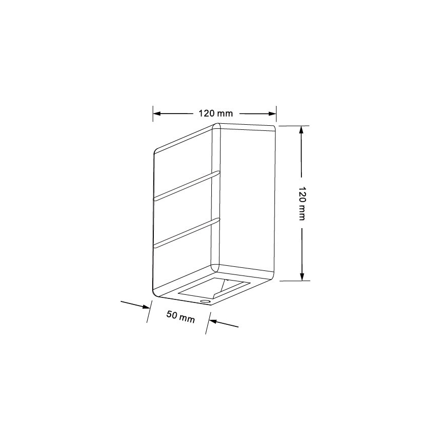 LED udendørs vægarmatur LUXLINE 6W/230V 3000K IP54 hvid