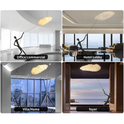 Gulvlampe SILUETTE 6xE27/40W/230V 180 cm Dream Reach