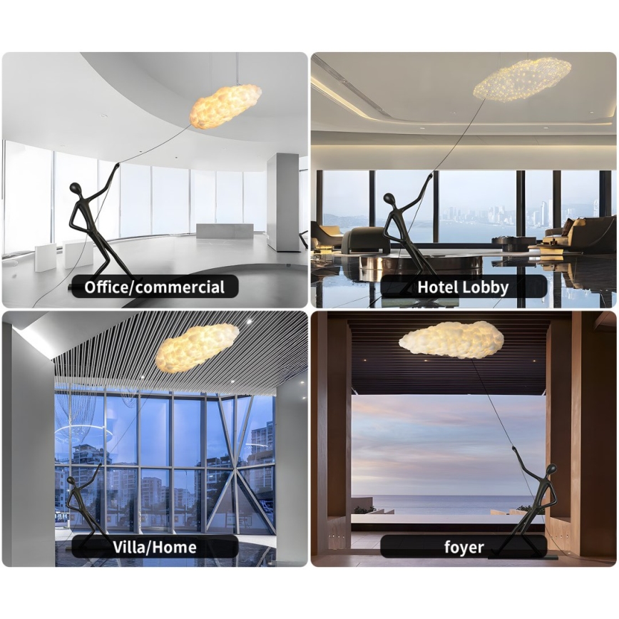 Gulvlampe SILUETTE 6xE27/40W/230V 180 cm Dream Reach
