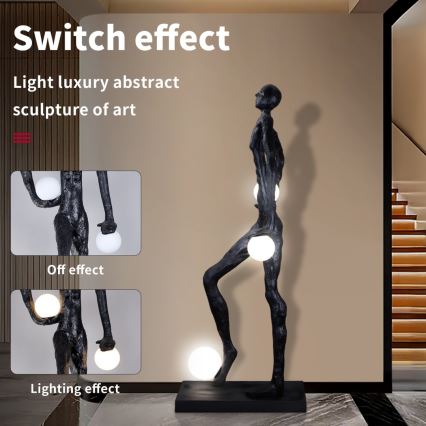 Gulvlampe SILUETTE 3xE27/60W/230V 185 cm Aura