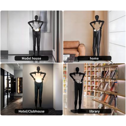 Gulvlampe SILUETTE 4xG9/10W/230V 185 cm Human Houdini