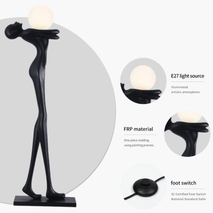 Gulvlampe SILUETTE 1xE27/25W/230V 175 cm Human Woman