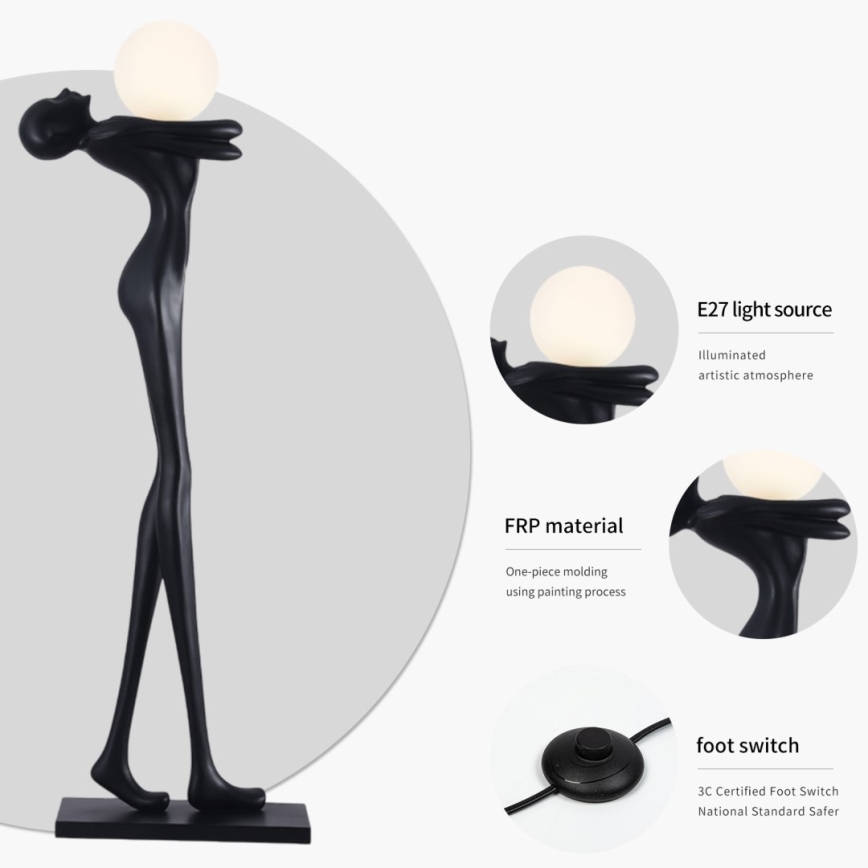Gulvlampe SILUETTE 1xE27/25W/230V 175 cm Human Woman