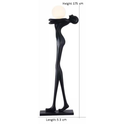 Gulvlampe SILUETTE 1xE27/25W/230V 175 cm Human Woman