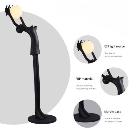 Gulvlampe SILUETTE 1xE27/25W/230V 210 cm Human Girl