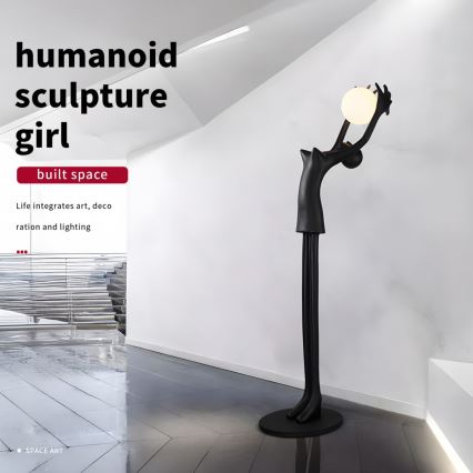Gulvlampe SILUETTE 1xE27/25W/230V 210 cm Human Girl