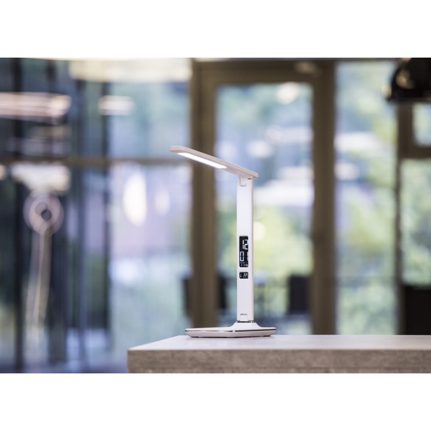 LED bordlampe med display LED/9W/230V hvid