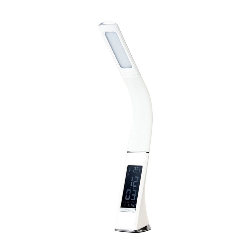 LED bordlampe med display dæmpbar LEATHER LED/7W/230V hvid