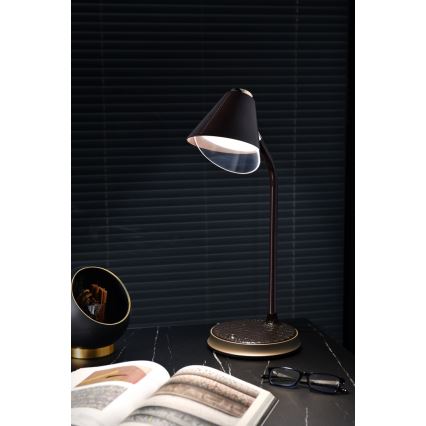 LED bordlampe m. trådløs opladning dæmpbar FINCH LED/9W/12/230V grå/skinnende krom