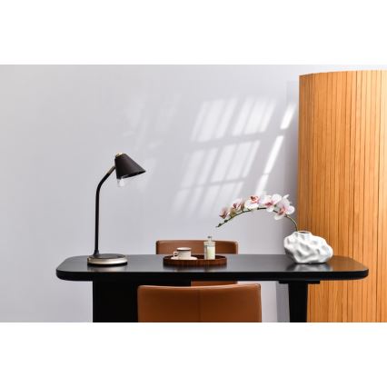 LED bordlampe m. trådløs opladning dæmpbar FINCH LED/9W/12/230V grå/skinnende krom