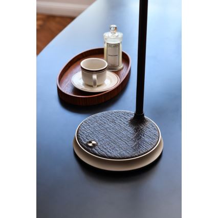 LED bordlampe m. trådløs opladning dæmpbar FINCH LED/9W/12/230V grå/skinnende krom