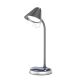 LED bordlampe m. trådløs opladning dæmpbar FINCH LED/9W/12/230V grå/krom