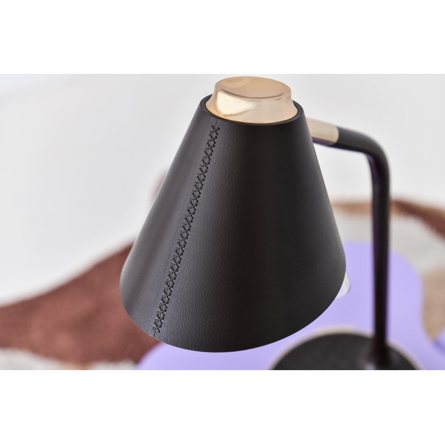 LED Dæmpbar bordlampe med trådløs opladning FINCH LED/9W/12/230V grå/skinnende krom