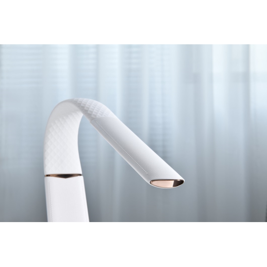 LED RGB Dæmpbar bordlampe med trådløs opladning CORELLA LED/7W/12/230V sort