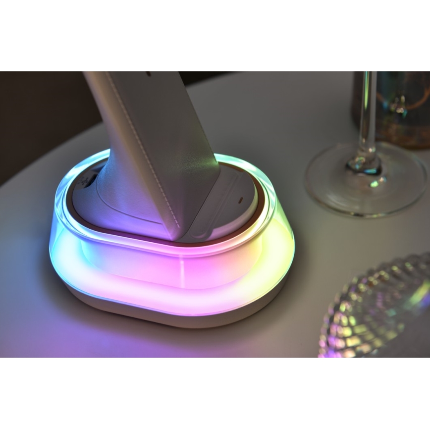 Immax 08973L - LED bordlampe m. RGB-farver dæmpbar CORELLA LED/7W/12/230V sort