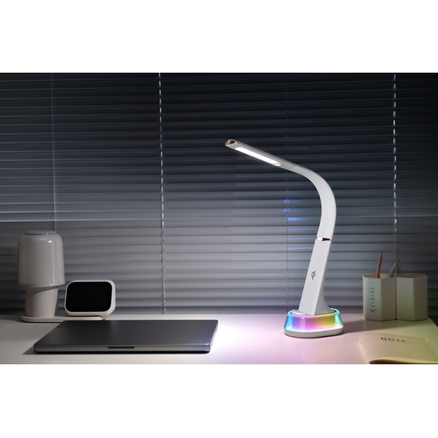 Immax 08973L - LED bordlampe m. RGB-farver dæmpbar CORELLA LED/7W/12/230V sort