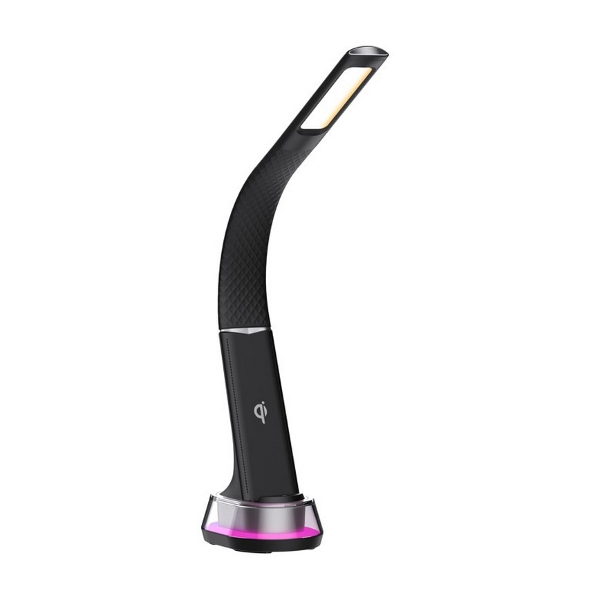 Immax 08973L - LED bordlampe m. RGB-farver dæmpbar CORELLA LED/7W/12/230V sort