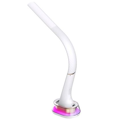 LED RGB Dæmpbar bordlampe med trådløs opladning CORELLA LED/7W/12/230V hvid