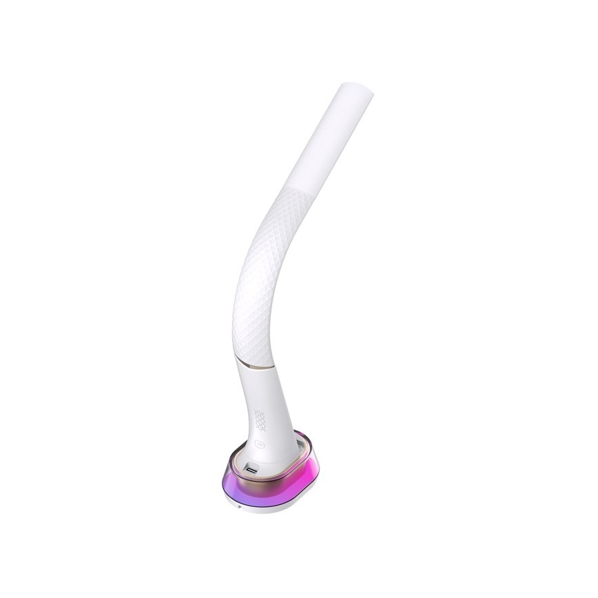 LED RGB Dæmpbar bordlampe med trådløs opladning CORELLA LED/7W/12/230V hvid