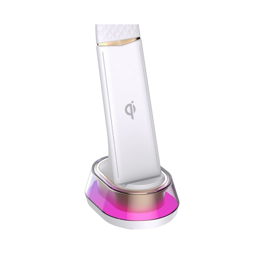 LED RGB Bordlampe m. trådløs opladning dæmpbar CORELLA LED/7W/12/230V hvid