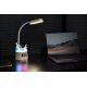 LED bordlampe med RGBW-farver og blyantsholder dæmpbar FALCON LED/10W/5V