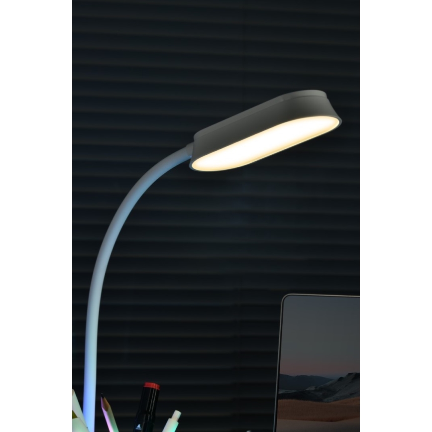 LED bordlampe med RGBW-farver og blyantsholder dæmpbar FALCON LED/10W/5V