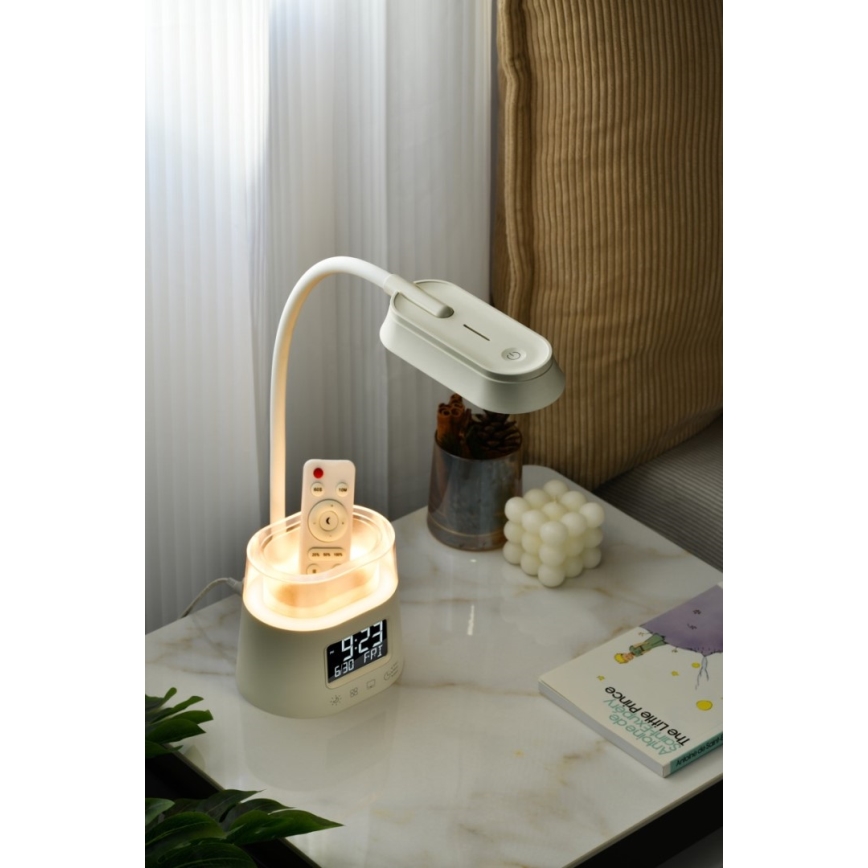 LED bordlampe med RGBW-farver og blyantsholder dæmpbar FALCON LED/10W/5V