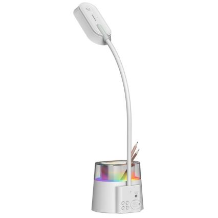 LED bordlampe med RGBW-farver og blyantsholder dæmpbar FALCON LED/10W/5V