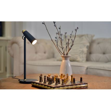 LED bordlampe dæmpbar med trådløs Qi opladning TIT LED/12W/230V sort