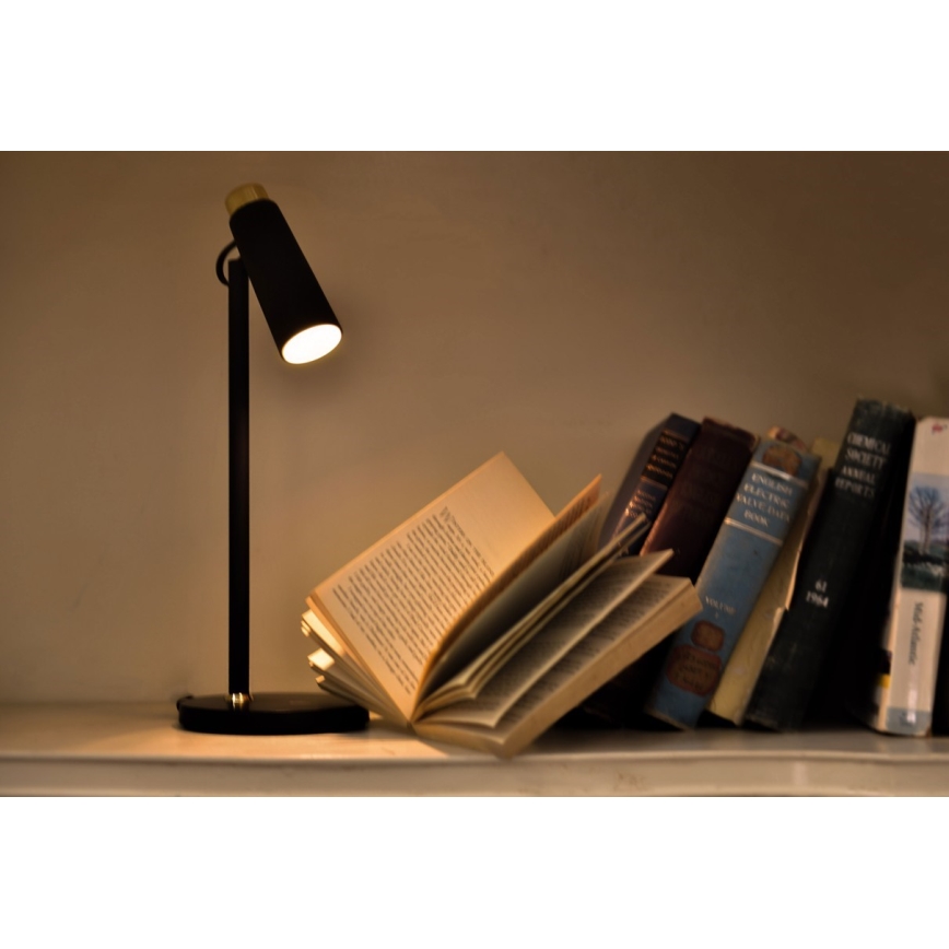 LED bordlampe dæmpbar med trådløs Qi opladning TIT LED/12W/230V sort