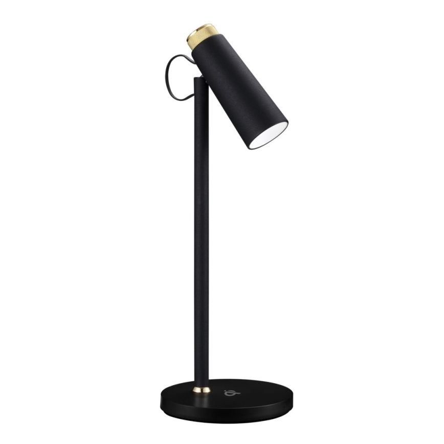 LED bordlampe dæmpbar med trådløs Qi opladning TIT LED/12W/230V sort