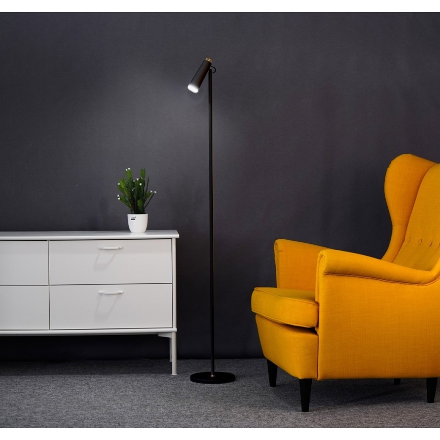 LED gulvlampe dæmpbar TIT LED/6W/230V sort
