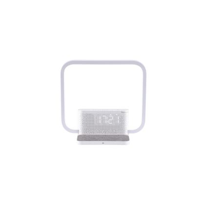 LED bordlampe dæmpbar med vækkeur og Qi opladning LED/18W/230V hvid