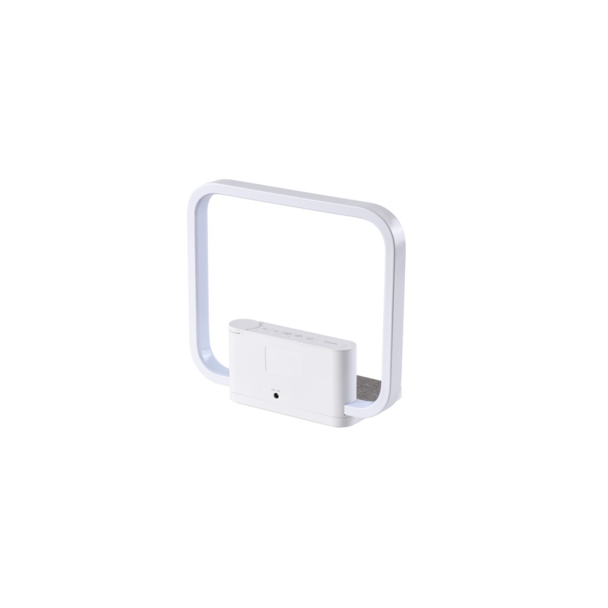 LED bordlampe dæmpbar med vækkeur og Qi opladning LED/18W/230V hvid