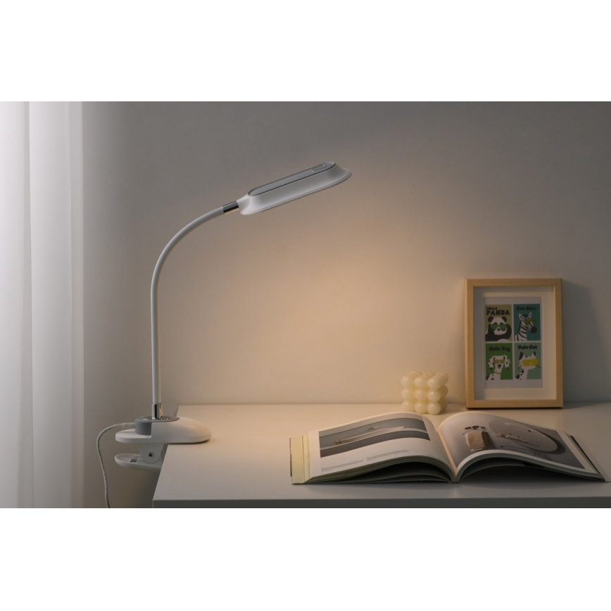 LED+CCT Dæmpbar bordlampe med klemme CLIP LED/7,5W/230V 3000/4200/5000K hvid
