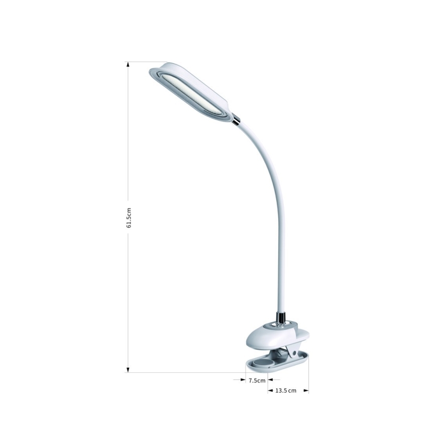 LED+CCT Dæmpbar bordlampe med klemme CLIP LED/7,5W/230V 3000/4200/5000K hvid