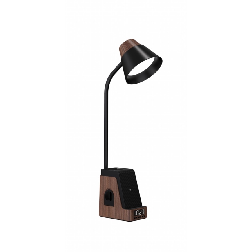 LED+CCT Dæmpbar bordlampe med trådløs Qi-opladning IDEAL LED/8W/230V 2700/4000/5000K brun