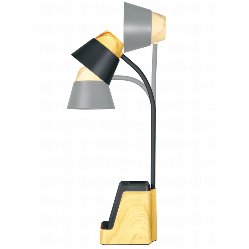 LED+CCT Dæmpbar bordlampe med trådløs QI-opladning IDEAL LED/8W/230V 2700/4000/5000K beige