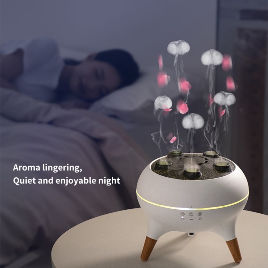 Immax 09104L - Aromadiffuser og luftfugter JELLYFISH LED/11W/5V