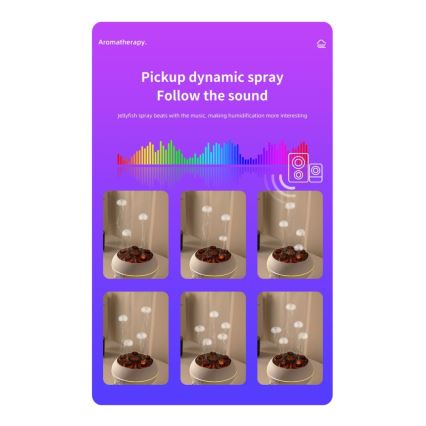 Immax 09104L - Aromadiffuser og luftfugter JELLYFISH LED/11W/5V