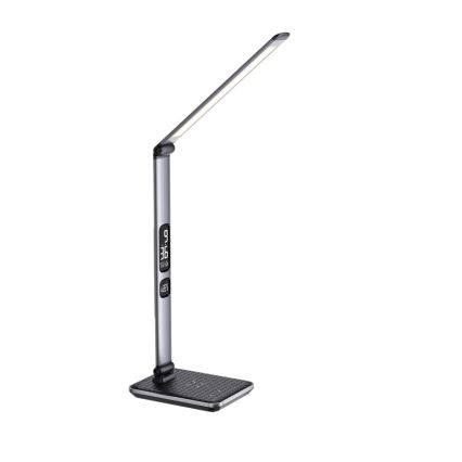 LED dæmpbar bordlampe LED/8,5W/230V med trådløs opladning sølv