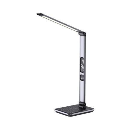 LED dæmpbar bordlampe LED/8,5W/230V med trådløs opladning sølv
