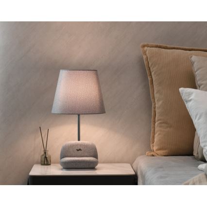 LED-dæmpbar bordlampe med trådløs Qi-opladning SOFA LED/6W/230V grå
