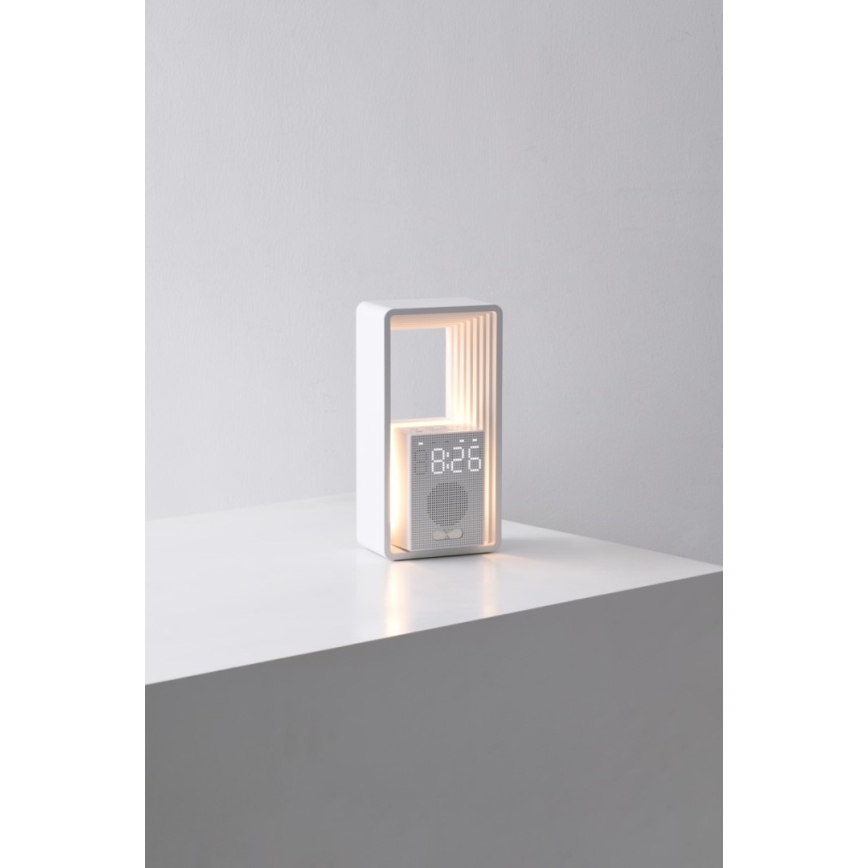 LED bordlampe med vækkeur og opladning CALM LED/3,5W/5V