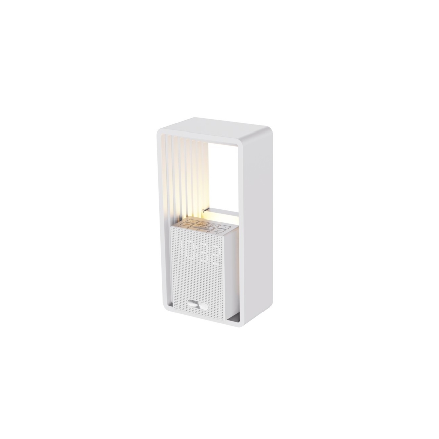 LED bordlampe med vækkeur og opladning CALM LED/3,5W/5V