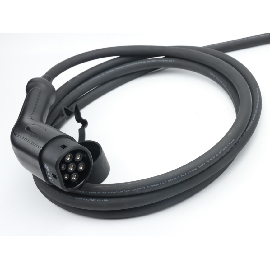 Immax - Rejseopladningsstation til elbiler AC Type 2 16A/380V 11kW + stik 230V, 3,7kW 5m + etui