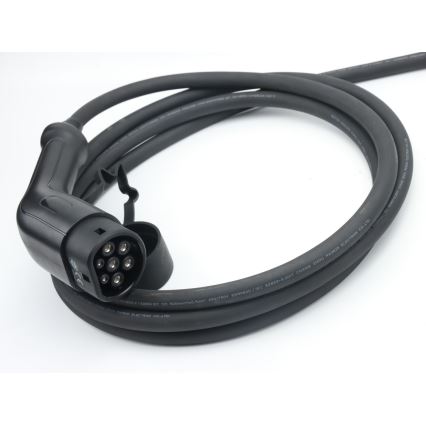 Immax - Bærbar ladestation til elbiler, AC Type 2-stik, 16A/380V, 11 kW + 230V-stik, 5 m, Wi-Fi Tuya